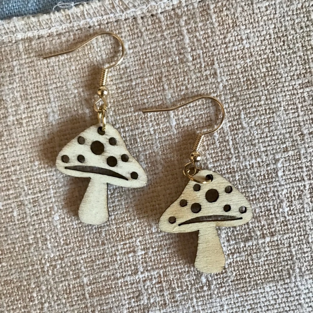 Mushroom earrings